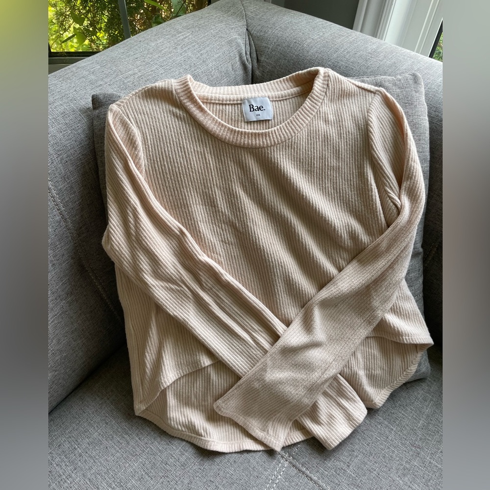Bae the label maternity and nursing crop top
